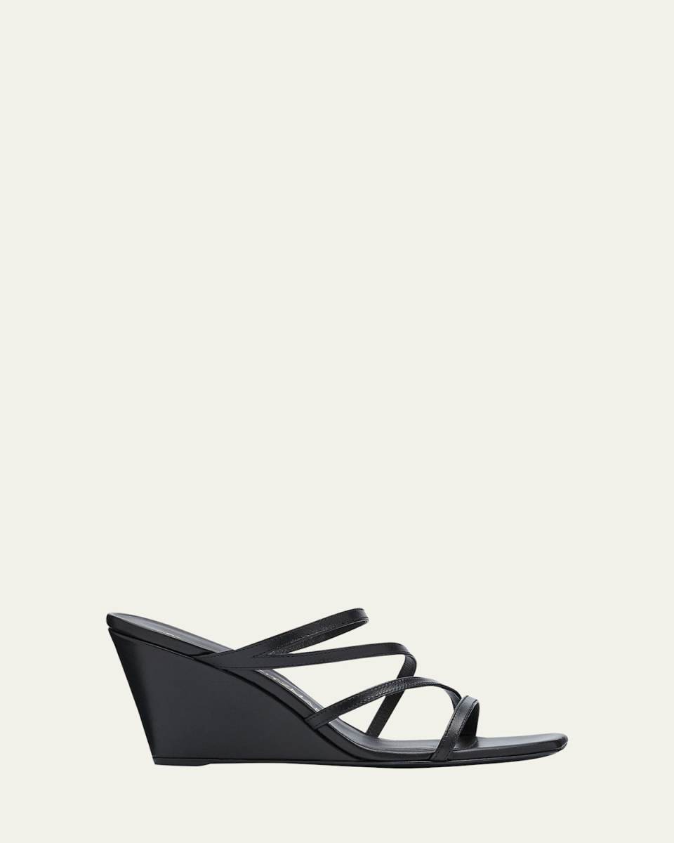 Strapeze Four-Band Wedge Sandals